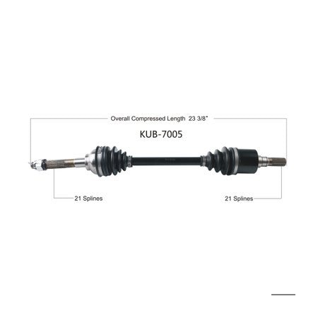 Wide Open OE Replacement CV Axle for KUBOTA FRONT L/R RTV1140CPX 09-16 KUB-7005